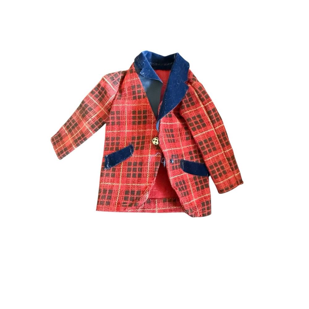 Vintage Barbie: KEN and BRAD BEST BUY #7763 Red and Blue Plaid Jacket